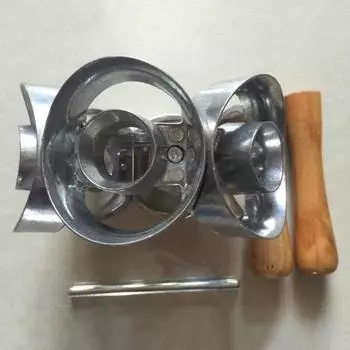 Форма для пончиков из нержавеющей стали, 6-гнездная форма для выпечки, круглые формочки для печенья, универсальный кухонный инструмент для печенья, бисквитов, мини-пирожных, закусок и десертов Hearts