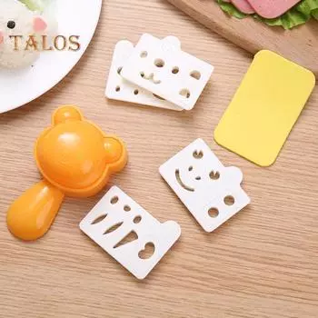 Форма для риса с антипригарным покрытием, украшение для сэнвича «сделай сам», удобная креативная форма для приготовления суши и риса для кухни разноцветный