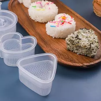 Форма для рисовых шариков в форме мультфильма для кухни, форма для рисовых шариков для детей, форма для рисовых бенто, самодельная форма для суши из нори Little Triangle