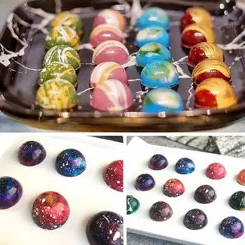 Форма для шоколада круглая, в форме розы, креативная форма для выпечки своими руками, кухонные принадлежности, твердый пластик PE, подходит для домашней кухни, пикника