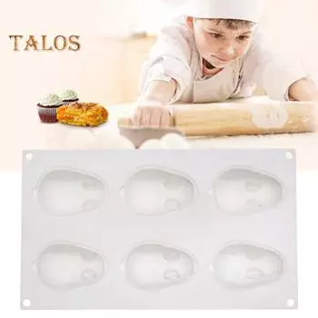 Форма для шоколада, легко чистящаяся, сделай сам, безопасная, надежная, милый кролик, десертная форма для шоколада, кухонные аксессуары