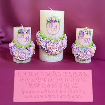 Форма для шоколада, русский почерк, алфавит, буквы, форма для помадки, торта, кухонная выпечка розовый