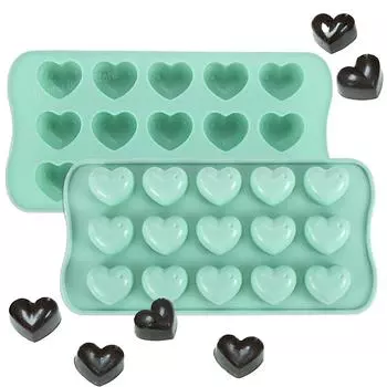 Форма для шоколада в форме сердца на 15 ячеек, силиконовая решетка для льда с антипригарным покрытием, форма для мягких конфет и свечей, инструменты для украшения торта