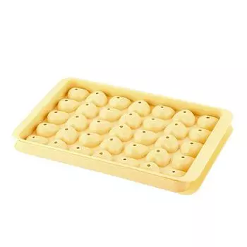 Форма для шоколада в форме сердца с крышкой, 35 отверстий, форма для выпечки конфет, желе, лоток для кубиков льда жёлтый