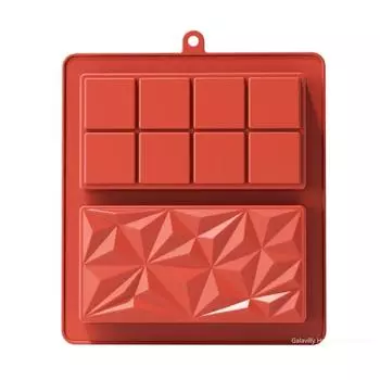 Форма для шоколадных батончиков глубокая для наполнения фисташковых конфетных батончиков силиконовая форма для шоколада с начинкой толстая кухонная форма для выпечки