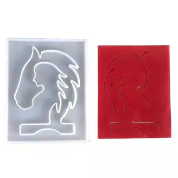 Форма для скульптуры «Голова лошади», легко извлекаемая силиконовая форма, форма для создания украшения в виде силуэта девушки для энтузиастов
