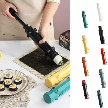 Форма для суши, набор инструментов для приготовления роллов из риса и овощей, кухонная ракета для суши One Size чёрный