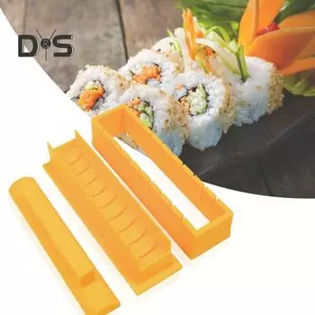 Форма для суши Super Wind, продолговатая круглая форма, высококачественная форма для изготовления рисовых шариков HIPS для кухни