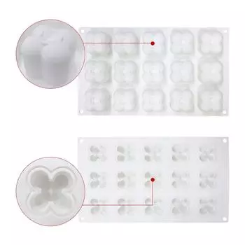 Форма для свечей Мини-пузырьковый куб для поделок из смолы Изготовление восковой штукатурки Принадлежности