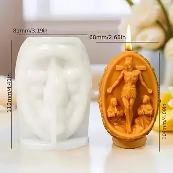 Форма для свечи в виде пасхального яйца, силиконовая форма для гипса и мыла для DIY, украшение для вечеринки, форма ручной работы, рождественские подарки AVE A