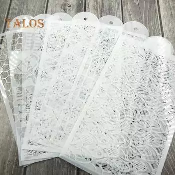 Форма для торта, экологически чистая трудосберегающая однотонная форма с необычным цветочным принтом, помадка для украшения торта, форма для каймы, кухонные аксессуары