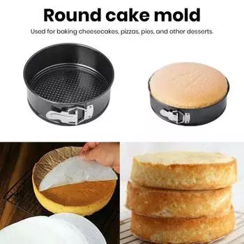 Форма для торта, антипригарная форма для торта со съемным дном, термостойкая круглая форма для выпечки для домашней кухни, пекарни S
