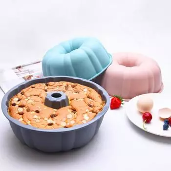 Форма для торта, нелипкая, легко снимается, сделай сам, круглая форма, пищевой силиконовый поднос для мусса, десерта серый