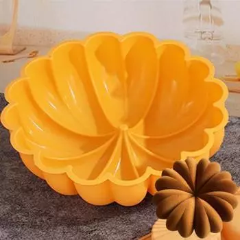 Форма для торта с тыквой на Хэллоуин, легко снимается с антипригарным покрытием, удобна в очистке, пищевая кухонная силиконовая форма для торта