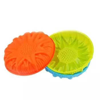 Форма для торта в форме цветка, цветная форма для выпечки, силиконовая форма для дома и кухни, форма для торта синий