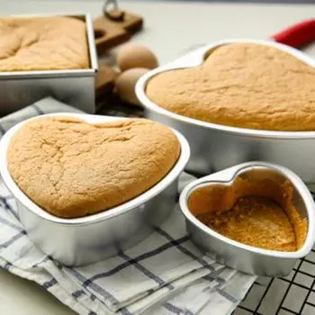 Форма для торта в форме сердца из алюминиевого сплава, быстропроводящая форма для выпечки 3Inch