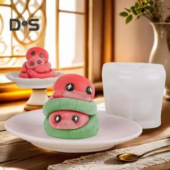 Форма для торта «Змея» в виде мусса, силиконовая форма для свечей, для приготовления шоколада, легко очищается, формы для мыла в виде животных, набор для самостоятельного изготовления свечей B