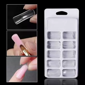Форма для удлинения ногтей Crystal Nail Piece Box Paper Free Holder Многоразовая форма для быстрого удлинения ногтей