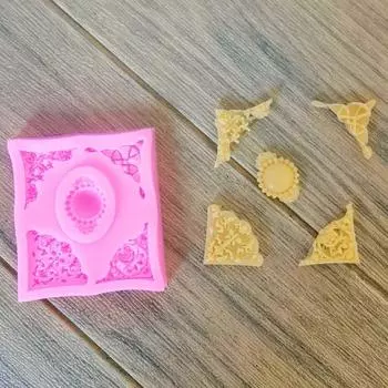 Форма для украшения торта Yousheng в европейском стиле, легко снимаемая, силиконовая, прозрачная, форма для торта, кухонные принадлежности серый