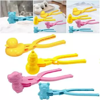 Форма для утки и риса, сделай сам, форма для снежков, рисовые шарики с ручкой, зимние снежные игрушки, симпатичная фигурка для риса в виде животных для детей и взрослых