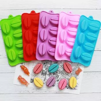 Форма для выпечки 7, форма для торта, кофейных зерен, пухлые губы, форма для формочки для льда «сделай сам» шоколадный