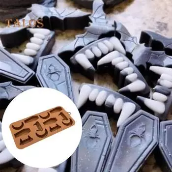 Форма для выпечки десерта, пищевая термостойкая силиконовая форма для Хэллоуина, тыквы, призрака, форма для шоколадных конфет, печенья