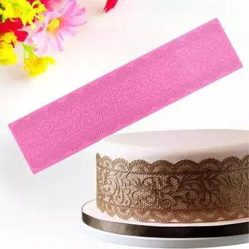 Форма для выпечки Коррозионно-стойкий Легко деформируемый цветочный узор Современный антипригарный прочный помадный торт Кухонные принадлежности