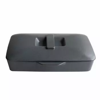 Форма для выпечки LOLO Thechef Противень для выпечки Фарфор Сделано в Японии Термостойкий Прямое пламя Плоская крышка темного цвета (Л + серый) темно-серого