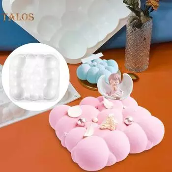 Форма для выпечки с высокой термостойкостью для изготовления тортов, многоцелевая многофункциональная прозрачная текстура мусса, мыла, торта для дома кирпич красный