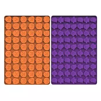 Форма для выпечки «сделай сам» в виде тыквы и призрачной еды на Хэллоуин, силиконовая форма для печенья с шоколадной крошкой фиолетовый