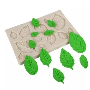 Форма для выпечки шоколада 3D сахарная смола глина противень для выпечки DIY форма силиконовое дерево кленовый лист помадка инструмент для украшения торта