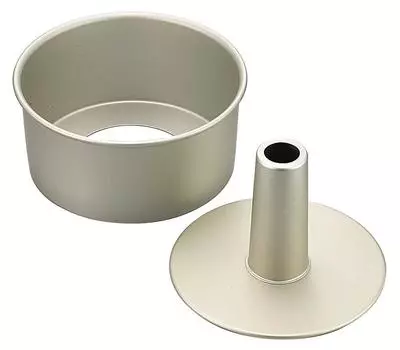 Форма для выпечки торта Pearl Metal Chiffon 21 см, алюминий EE Sweets D-4626 серый