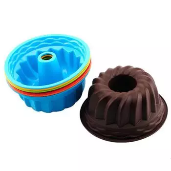 Форма для выпечки торта, полая спираль, круглая форма для торта, силиконовая форма для духовки своими руками разноцветный