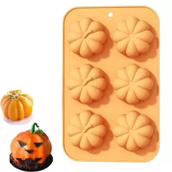 Форма для выпечки тыквы 3D Форма для мыла свечи Форма для мусса Форма для торта Хэллоуин 1Set