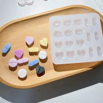 Форма для заливки смолы в шейкер, силикон для таблеток, эпоксидная смола, наполнитель для литья в зыбучие пески, форма для заполнения ювелирных изделий Mak