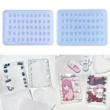 Форма для заливки смолы в шейкер, силиконовая форма для письма, наполнитель для эпоксидной смолы, зыбучий песок, форма для заливки для изготовления ювелирных изделий 1