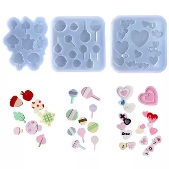 Форма для заливки смолы в шейкер, силиконовая листовая форма, наполнитель для эпоксидной смолы, зыбучие пески, форма для заливки ювелирных изделий 1