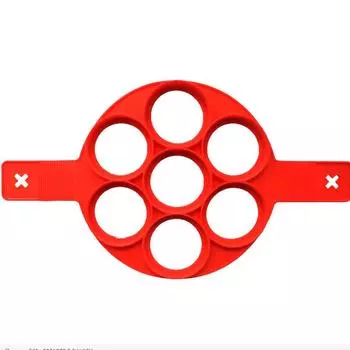 Форма для жареных яиц, формочка для блинов, силиконовые формы с антипригарным покрытием, простая эксплуатация, форма для блинов, омлета, кухонные принадлежности чёрный