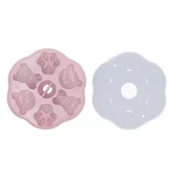 Форма для желе силиконовая милая медвежья лапка кошачья лапка кубик льда торт пудинг кухонная форма с крышкой для дома розовый