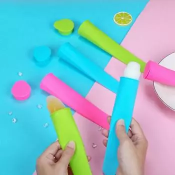 Форма FlexibleMaker, прочная морозильная камера, безопасная летняя силиконовая трубка для льда, товары для вечеринок, многоцелевые зелёный