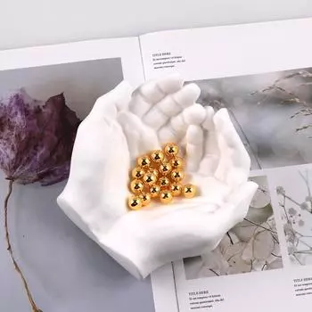 Форма из эпоксидной смолы «сделай сам», модель с двумя руками, тарелка для хранения рук, пепельница, зеркало, силиконовая форма, глиняная гипсовая форма