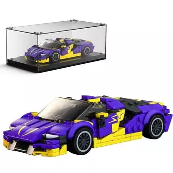 Форма King Speed Champion CENTENNIAL BUL Supercar 27054 Строительный набор Игрушка Коллекционная модель автомобиля Блок Детский подарок 8+(344 шт.)