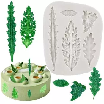 Форма кленовых листьев, силиконовая форма, формы для торта, формы для выпечки, печенье, инструменты для украшения торта из помадки, конфеты, смола, глина, шоколадные формы