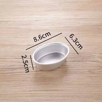 Форма овальная для выпечки Алюминиевый сплав Кухонные инструменты для выпечки Легкие аксессуары для выпечки Домашний хлеб Silver-A