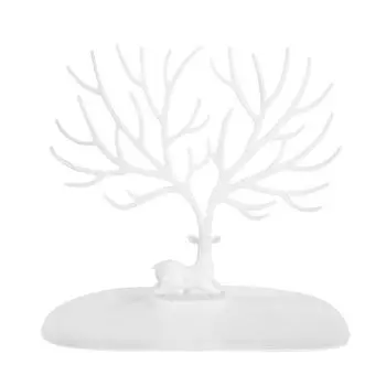 Форма рога блюдо ожерелье браслет кулон органайзер для ювелирных изделий держатель дисплея (белый) белый