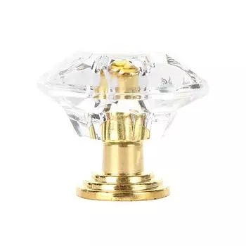 Форма ромба 10 шт. хрустальная ручка для шкафа, дверная ручка для ящика, фурнитура для дома, мебельные аксессуары