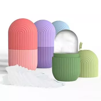 Форма силиконовый лед ролик для лица уход за кожей красота лифтинг контурная обработка лица массажер поднос ледяной шарик