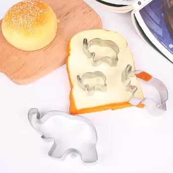 Форма слона DIY кухонный металлический формочка для кексов печенье форма для печенья форма для торта украшение торта серебряный