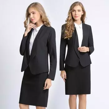 Формальная юбка Божественный темперамент Осенний костюм Black suit + skirt L 62.50 kg-69.00 kg