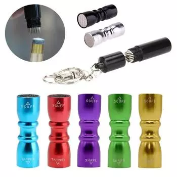 Формирователь наконечника для бильярда, легко носить с собой, наконечник для бильярдного кия, наконечник для кия, полировщик, тренировочный металлический аксессуар для бильярда серебряный